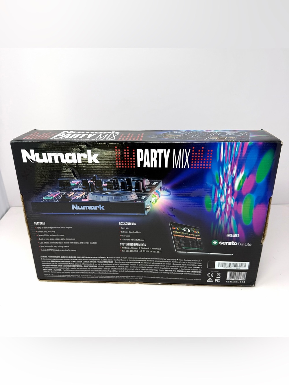 Numark Party Mix Double Deck Dj Controller Built In Light Show Complete In Box - Picture 14 of 14